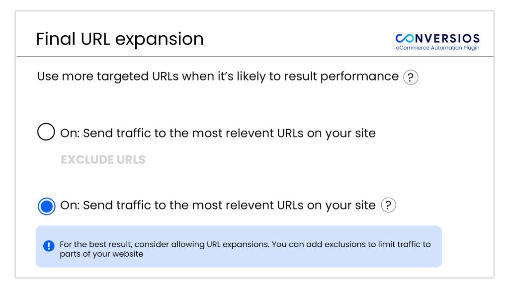 URL Exapansion to use more targeted URLs