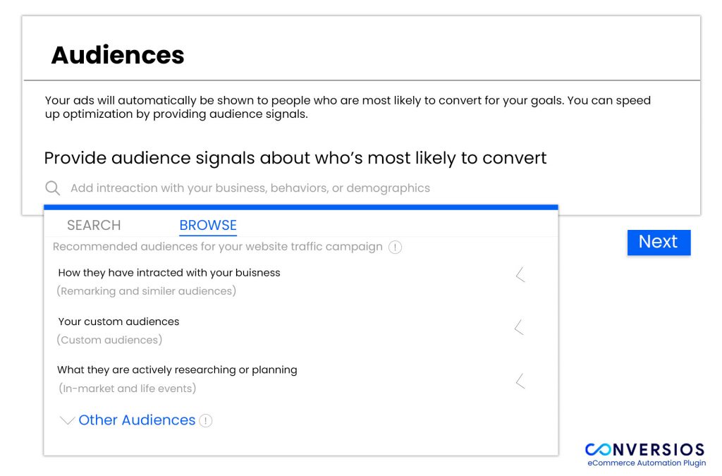 Audience Signals in Performance Max