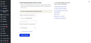 Create GMC Account