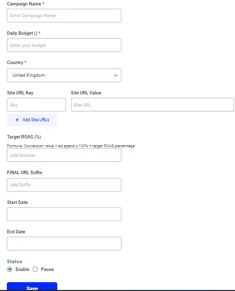 Pmax campaigns configuration