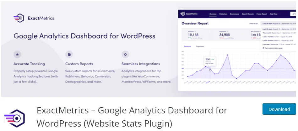 ExactMetrics - Google Analytics Woocommerce plugin