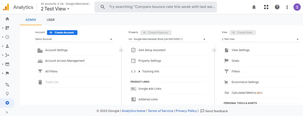 Enable Ecommerce Settings in Google Analytics