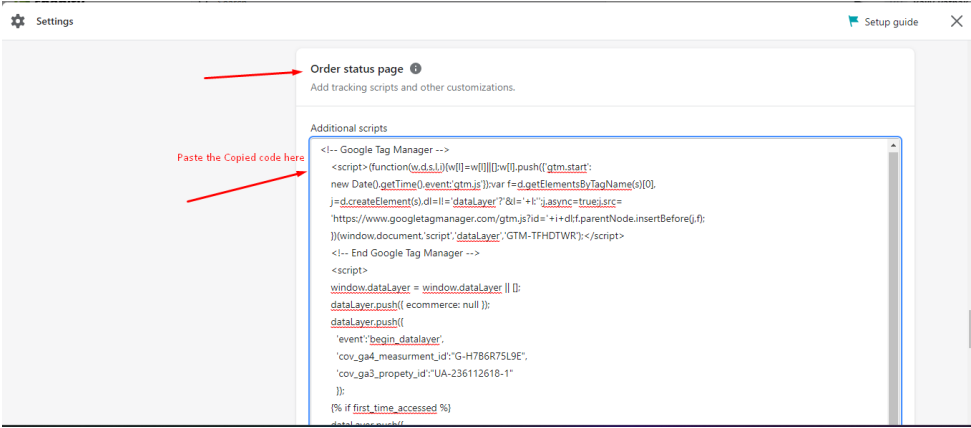 Google Analytics Setup and Configuration in Shopify Store