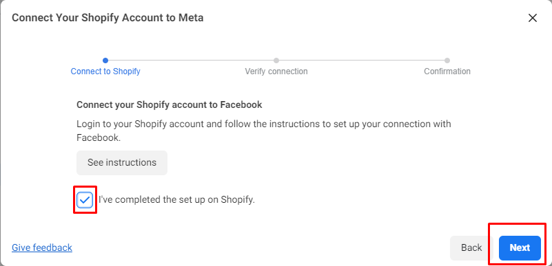 Connect Shopify Account To Meta