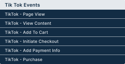 TikTok Events that will automated by Conversios