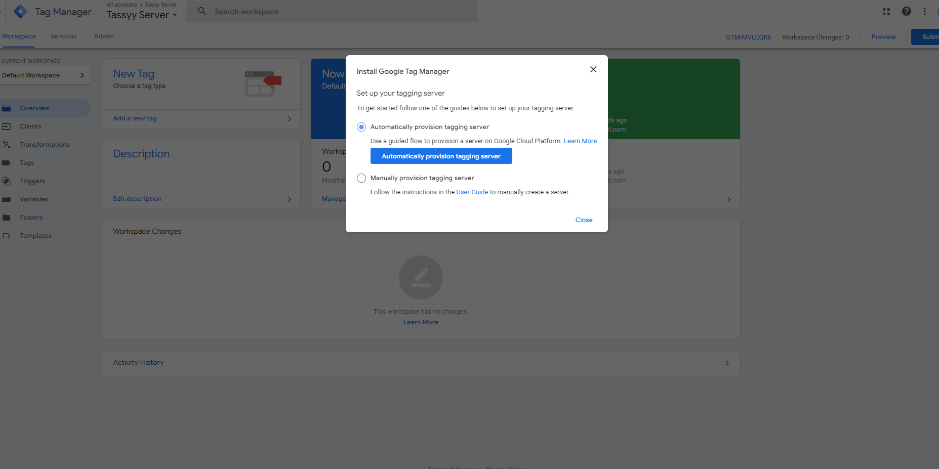 How to Create a Server Container in Google Tag Manager