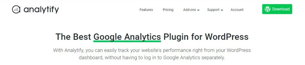 Analytify plugin