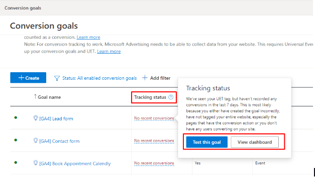 Troubleshoot the UET Tag implementation