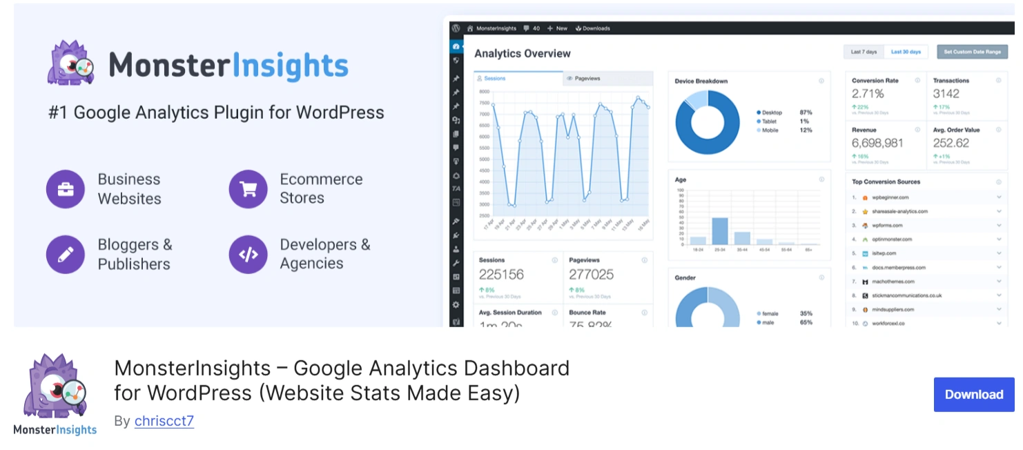Monster insight plugin