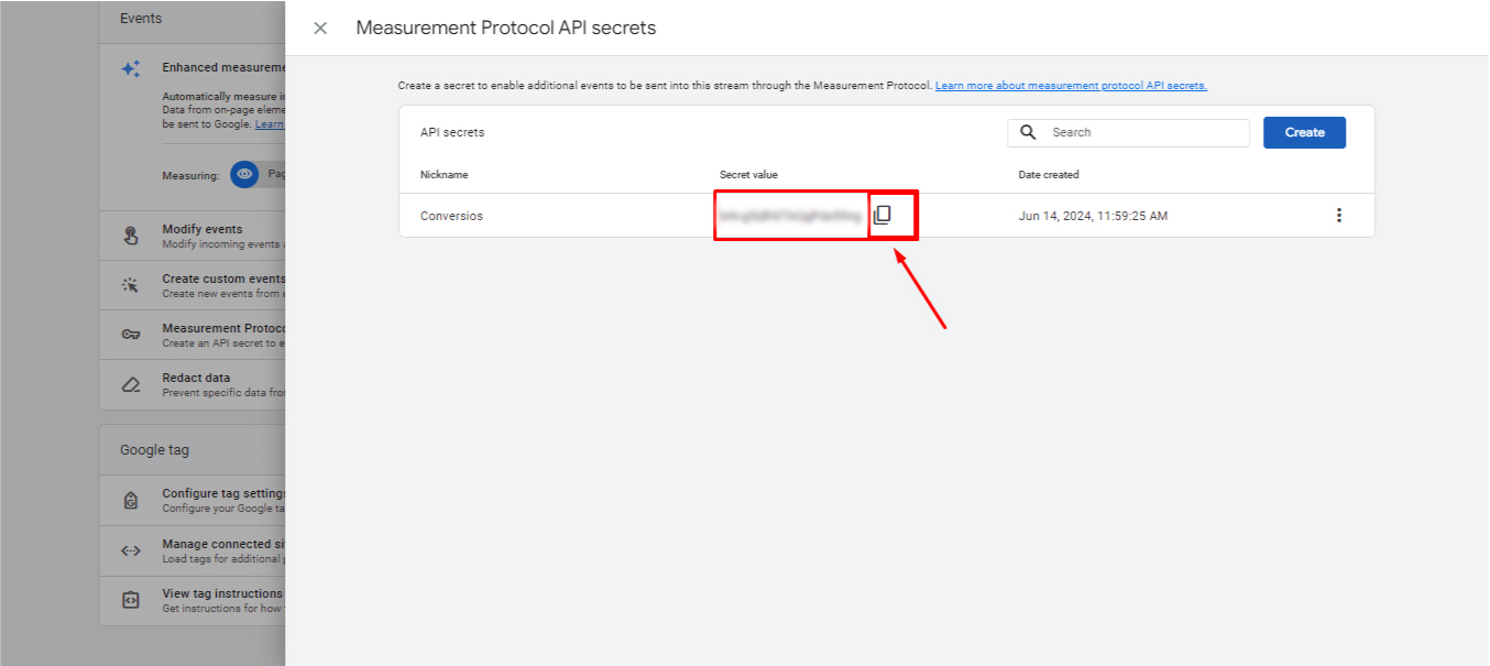 API Secret Key to the Conversios Plugin 