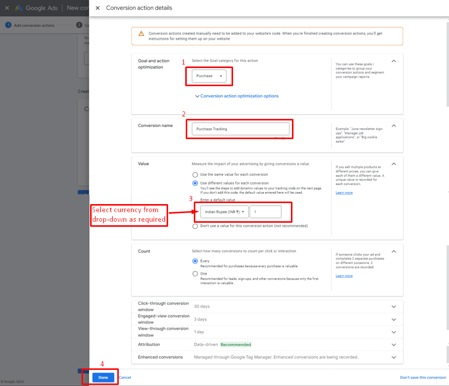  Update Conversion Action Details