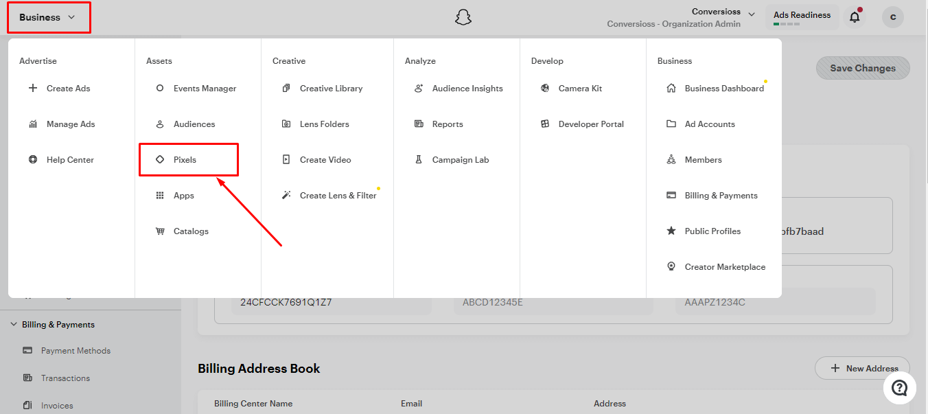 Create Snapchat Business Manager Account