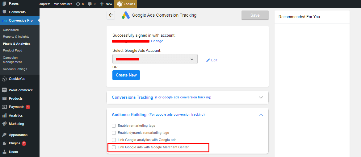 Googles Ads with GMC