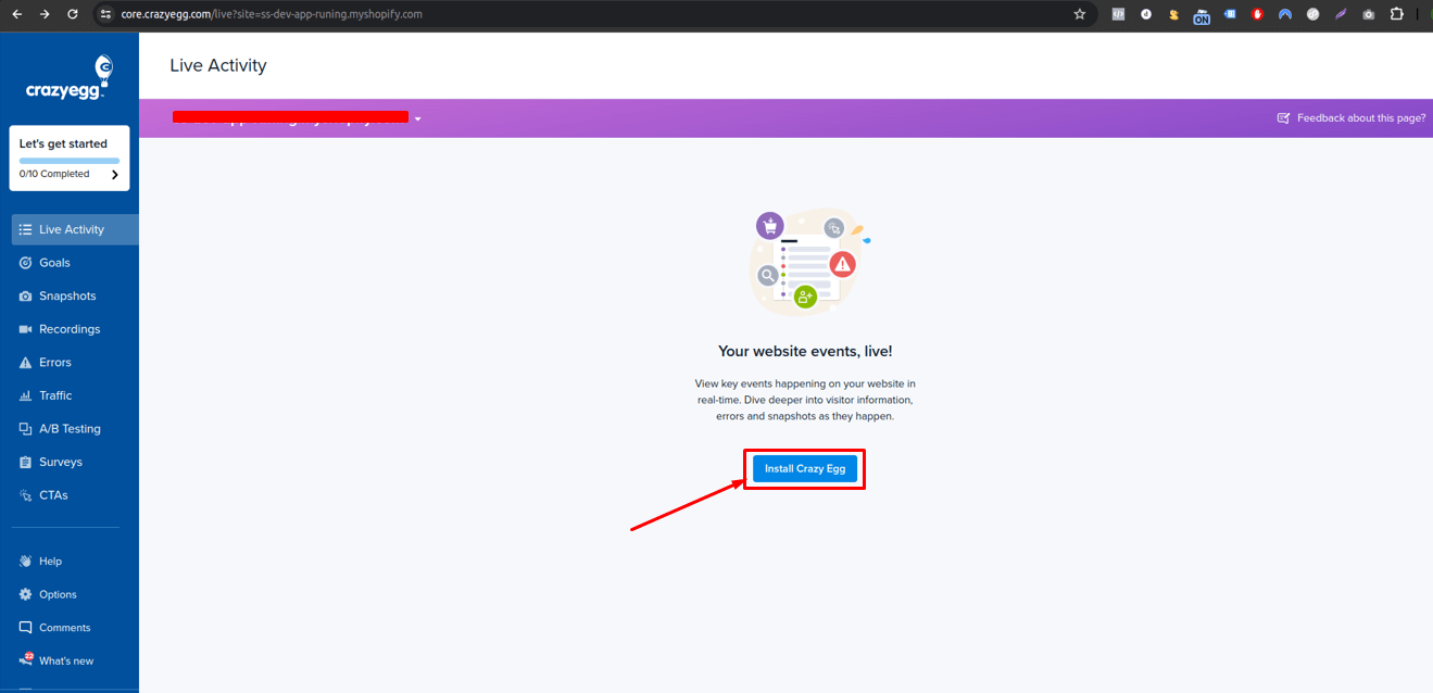 Install CrazyEgg