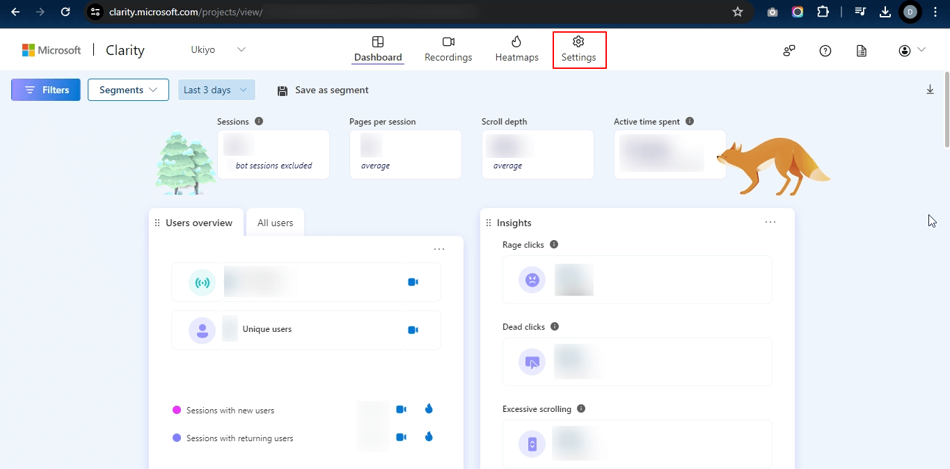 Microsoft Clarity Account Setting