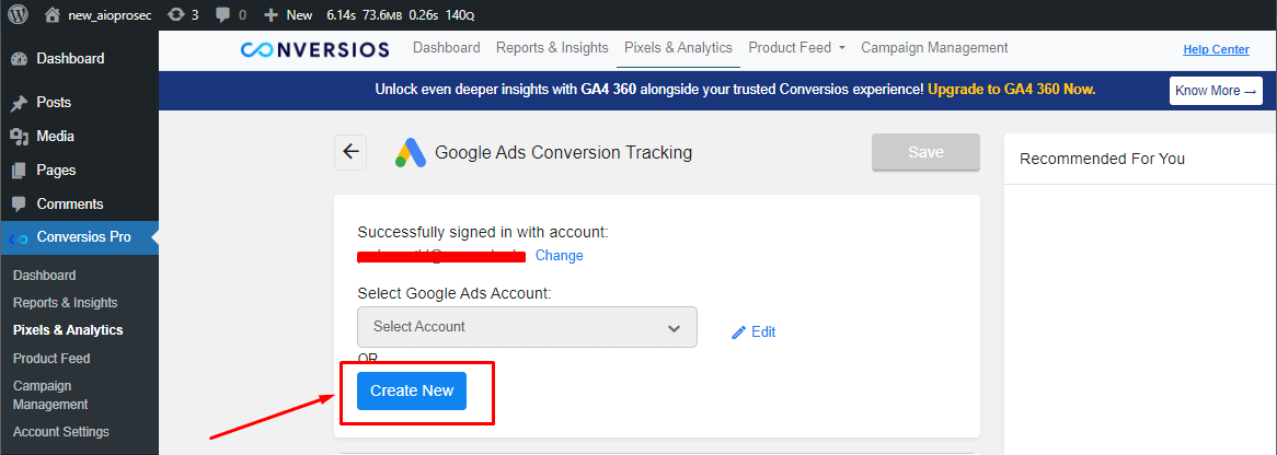 Create a New Google Ads Account