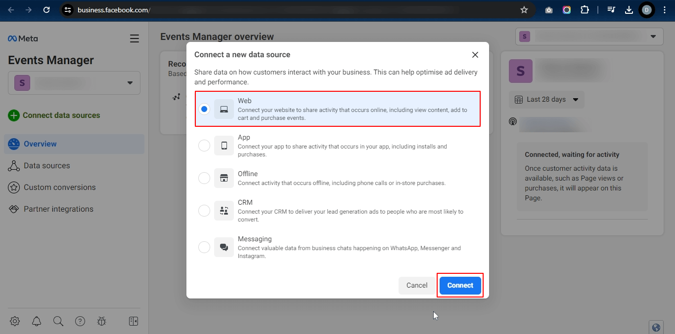  Connect Web Data Source