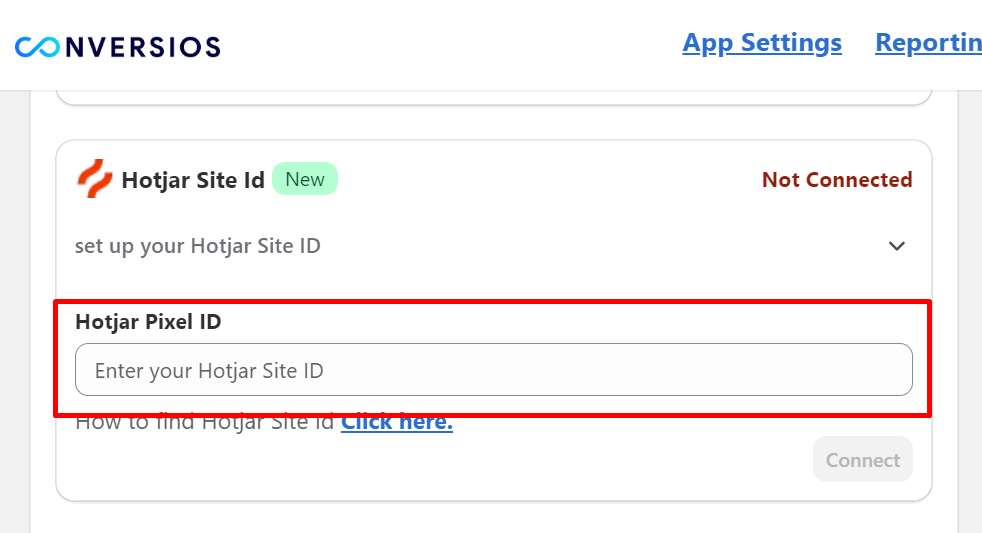 Integrate Your Hotjar Pixel ID with Conversios Shopify App