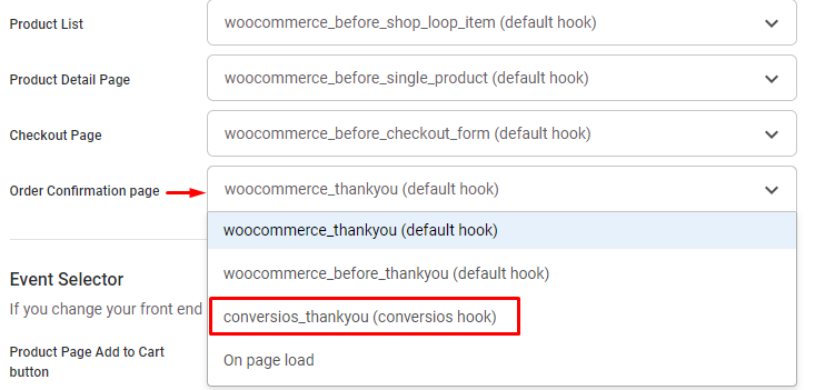 Order Conformation Hook in Woocommerce