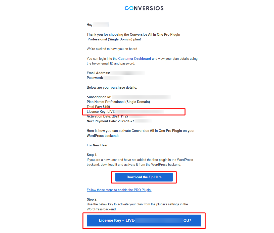 Order Confirmation