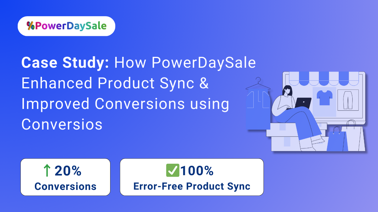 Case Study - How Power Day Sale Enhanced Product Sync and Improved Conversions using Conversios