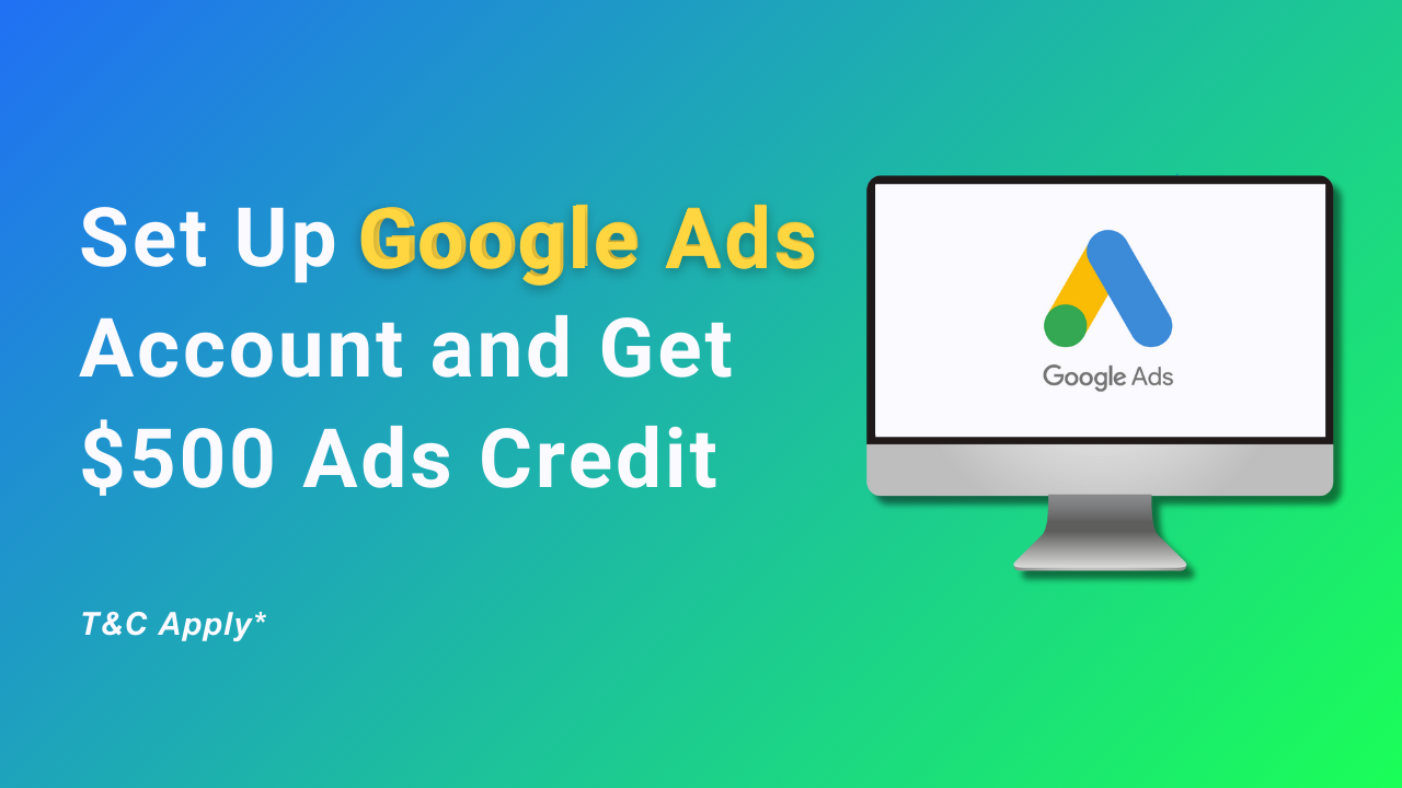 How to Create a New Google Ads Account & Claim $500 Ad Credit with Conversios