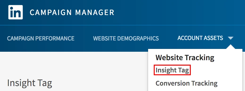 Linkedin Insight tag