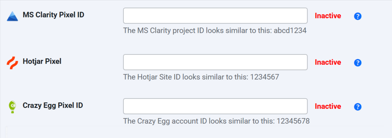 Session recoding and Heatmap tools integration