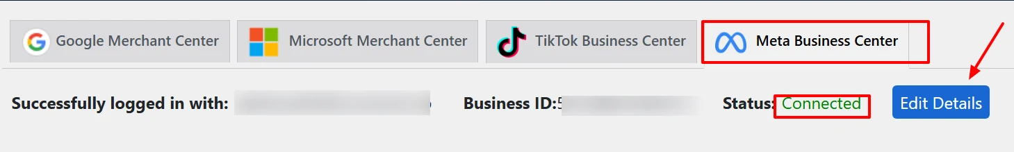 connect meta business account in conversios woocomerce aio plugin