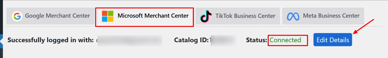 connect microsoft merchant account in conversios woocomerce aio plugin