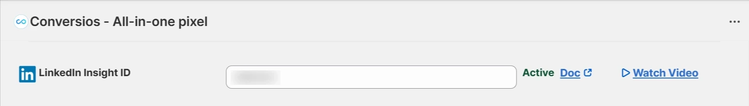 Conversios Conversion Tracking LinkedIn Insight tag