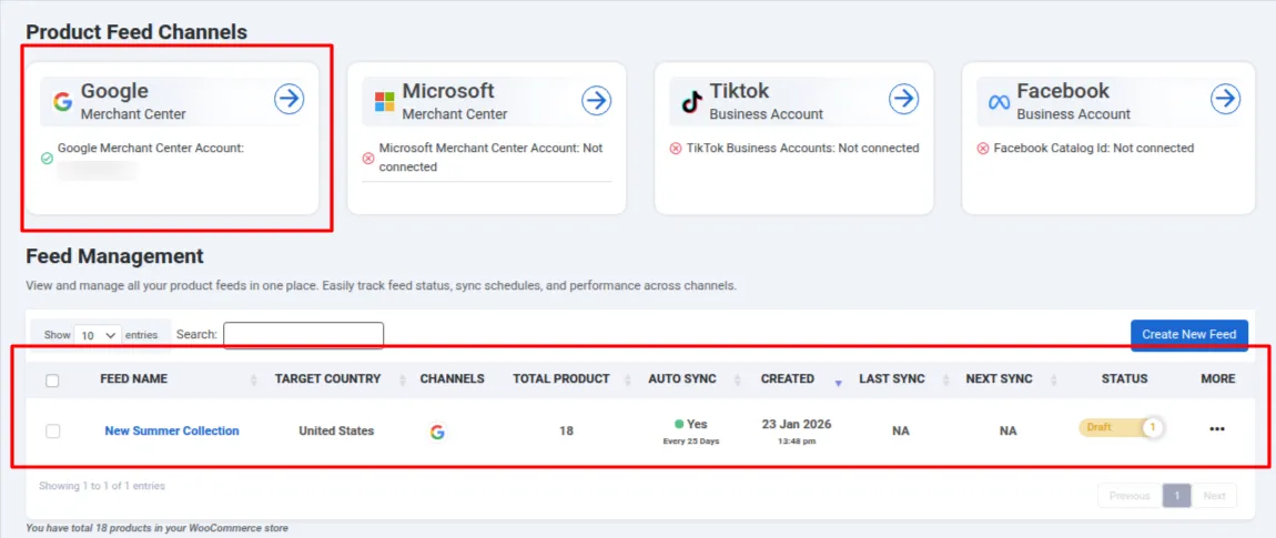 Product Feed Management
