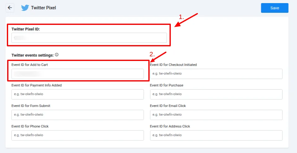 X (Twitter) Pixel ID Setup