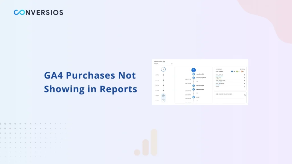 GA4 purchases not showing in reports