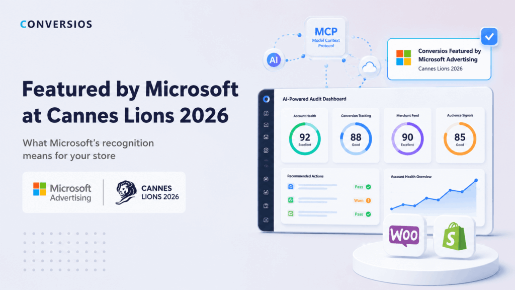Conversios featured by Microsoft Advertising at Cannes Lions 2026